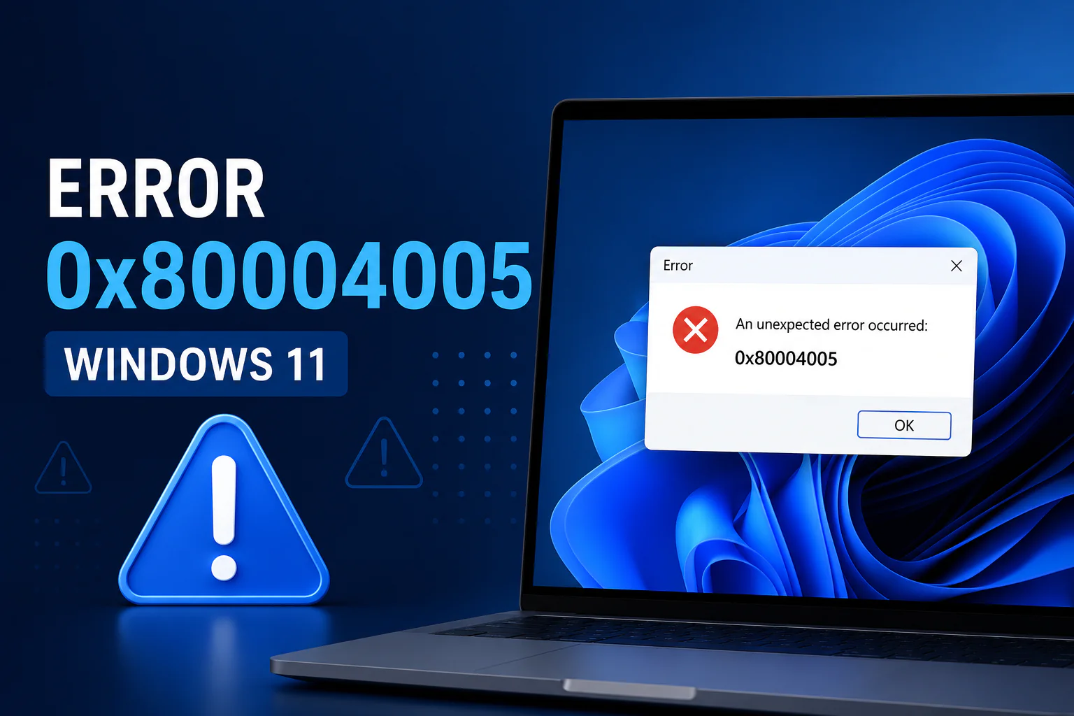 Kesalahan 0x80004005 Windows 11: apa itu, mengapa muncul dan bagaimana cara mengatasinya